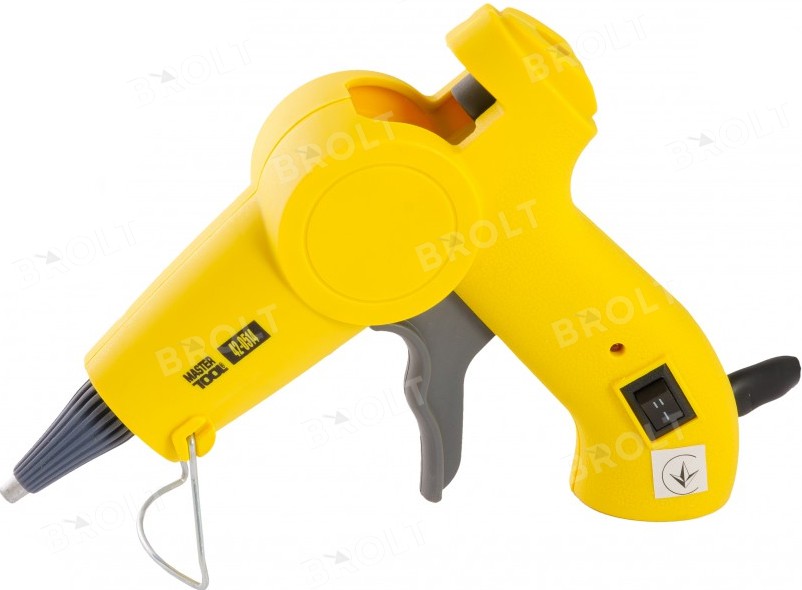 Mastertool Пистолет клеевой 200 Вт, тонкие стержни, 5 г/мин, "капля ...