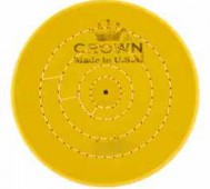Круг полировальный муслиновый желтый  CROWN ф150, 60 слоев, для полировки, Polistar (738)
