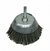 Щетка пиранья торцевая D70 для дрели, Р80 (серая)