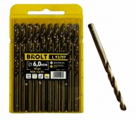 Свердло по нержавійці ПРОФІ 3,2мм, кобальт 5%, сталь Р18, BROLT