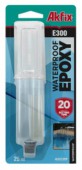 Эпоксидный клей двухкомпонентный (шприц), прозрачный 25мл., водостойкий Е300, Akfix (EA211)