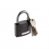 Замок навесной серый лазер. ключ ABASIN, 50мм,  FZB (16-01a-002)