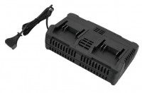 Зарядний пристрій подвійний для АКБ 20В, струм 2,0А, Grosser