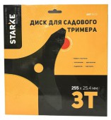 Диск для косилки, 10"х3Тх25,4, STARKE