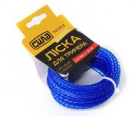 Леска для триммера 2,70мм*15м, "крученный квадрат", СИЛА (550205)