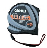 Рулетка з магнітом та фіксатором 10м*25мм, Geo-lux