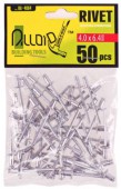 Заклепки алюмінієві 4,0 мм х 6,00 мм – 50шт. Alloid