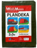 Тент 5х6м, зеленый, 110 г/м2, WoffMann