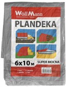 Тент 5х6м, серебро, 110 г/м2, WoffMann