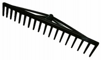 Граблі прямі пластикові, 18 зубів квадрат, 64мм