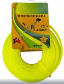 Леска для триммера 4,00мм*15м, "звезда", Geo-Lux