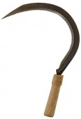 Серп із дерев'яною ручкою 16" (40см), Geo-lux