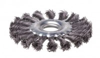 INTERTOOL Щетка дисковая из плетенной проволоки  D115, посад. отв. 22мм, INTERTOOL (BT-7115)