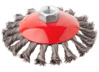 Щітка конусна D115 із плет.дроту М14, INTERTOOL (BT-4115)
