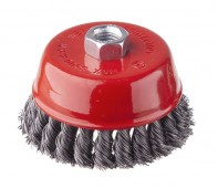 Щітка торцева D75 із плетеного дроту М14, INTERTOOL (BT-2075)