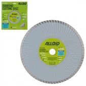 Диск алмазный ТУРБО ВОЛНА, 230*22,23мм, алмазная крошка 22-24%, Alloid (DS-7230TW)