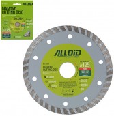 Диск алмазный ТУРБО, 125*22,23мм, алмазная крошка 22-24%, Alloid (DS-7125T)