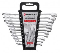 Ключі ріжково - накидні набір 11шт. (7-19), INTERTOOL (HT-1250)