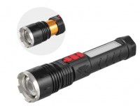 Фонарь ручной 10 SMD LEDx2 W + PowerBank, 6 режимов, АКБ (Li-ion 1800mAh), INTERTOOL (LB-0125)