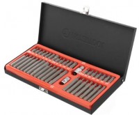 Набор насадок отверточных (TX (звезды), H (шестигранники), переходник 1/2",3/8") 40ед., Cr-V, INTERTOOL (ET-8040)