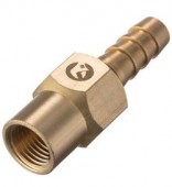 Шарнір поворотний ВР 1/4" на шланг 10мм, латунь, INTERTOOL (PT-2202)