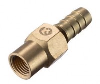 Шарнір поворотний ВР 1/4" на шланг 12мм, латунь, INTERTOOL (PT-2203)