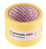 Стрічка малярська 72ммх20м, жовта, INTERTOOL (DM-7220)