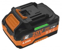 Аккумуляторная батарея 20В, 4А/час, Li-ion, высокотокавая, ТехАС (TAOE-B410P)