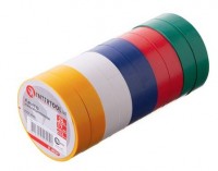 Ізолента 25мх17ммх0,15мм, асорті, 1уп.-10шт, INTEROOL (IT-0029)