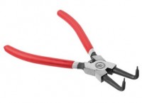 Щипці 180мм, зігнуті на стиск, гума, INTERTOOL (HT-7012)