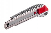 Нож 18мм метал., кнопочный фиксатор, INTERTOOL (HT-0504)