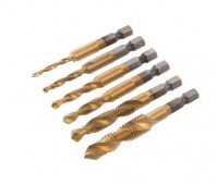 Набор метчик - сверло  М3-М10, 6 ед., INTERTOOL (SD-5841)
