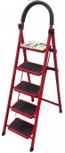 Лестница 5 ступеней, стальная односторонняя, прорезиненне ступени, макс. 125кг, Drogo