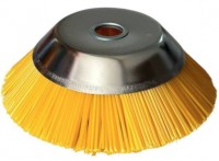 Насадка триммерная щетка, для чистки брусчатки, ф200мм, нейлоновая, MT-0035, VMF EURO