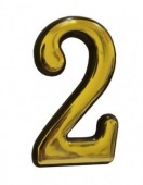Номер пластиковий №2, 50*30мм (малий), FZB (01-22-003)
