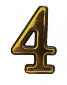 Номер пластиковий №4, 50*30мм (малий), FZB (01-22-005)