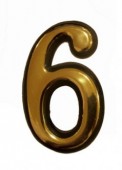 Номер пластиковий №6, 100*60мм (великий), FZB (01-22-017)