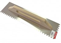 Терка из нерж. 130мм x 600мм зуб 8х8, дерев. ручка, "Швейцарская" "WoffMann"