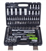 Набір насадок торцевих CrV 1/4" та 1/2" з тріскачками 72з., 108шт в кейсі, Alloid Base (NI-1108 WN-6)