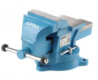 Тиски слюсарні поворотні 100 мм, APRO (340112)