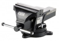 Тиски слюсарні поворотні 150 мм, СИЛА (340102)