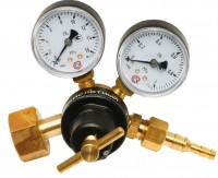Редуктор вуглекислого газу з манометром, UR-6-6 (16 МПа), латунний корпус, малий, JS (P-631)
