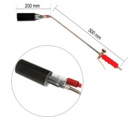 Пальник пропан 70см (діаметр 5 mm) з клапаном та п'єзопідпалом біля купола, латунь, JS (P-2069)