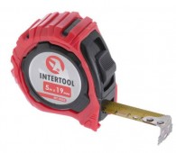 Рулетка з магнітом та 2-ма фіксаторами, 5м*19мм, INTERTOOL (MT-0505)