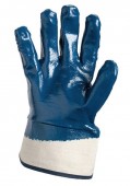 Перчатка кислотно масло-бензостойкая, "крага" манжет (синие), размер 10", DOLONI (851)