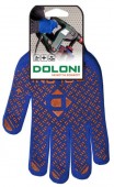 Перчатка трикотажная с ПВХ рисунком "УНИВЕРСАЛ ПРОФИ", синие, кл. 10, DOLONI (4450)