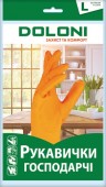 Перчатка резиновая "бокал", латексная, размер L, DOLONI (4546)