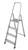 Лестница 4 ступенени, алюминиевая односторонняя, макс. 150кг, VMF EURO