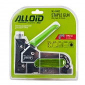 Степлер метал.  ПРОФИ, 4-14мм, ресор. механизм, в комплекте 200 скоб 8мм, хромированный, Alloid (50031)