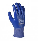 Перчатка стрейчевая нитрил. покрытие "D-OIL", полный облив, синяя, размер 10", DOLONI (4581)
